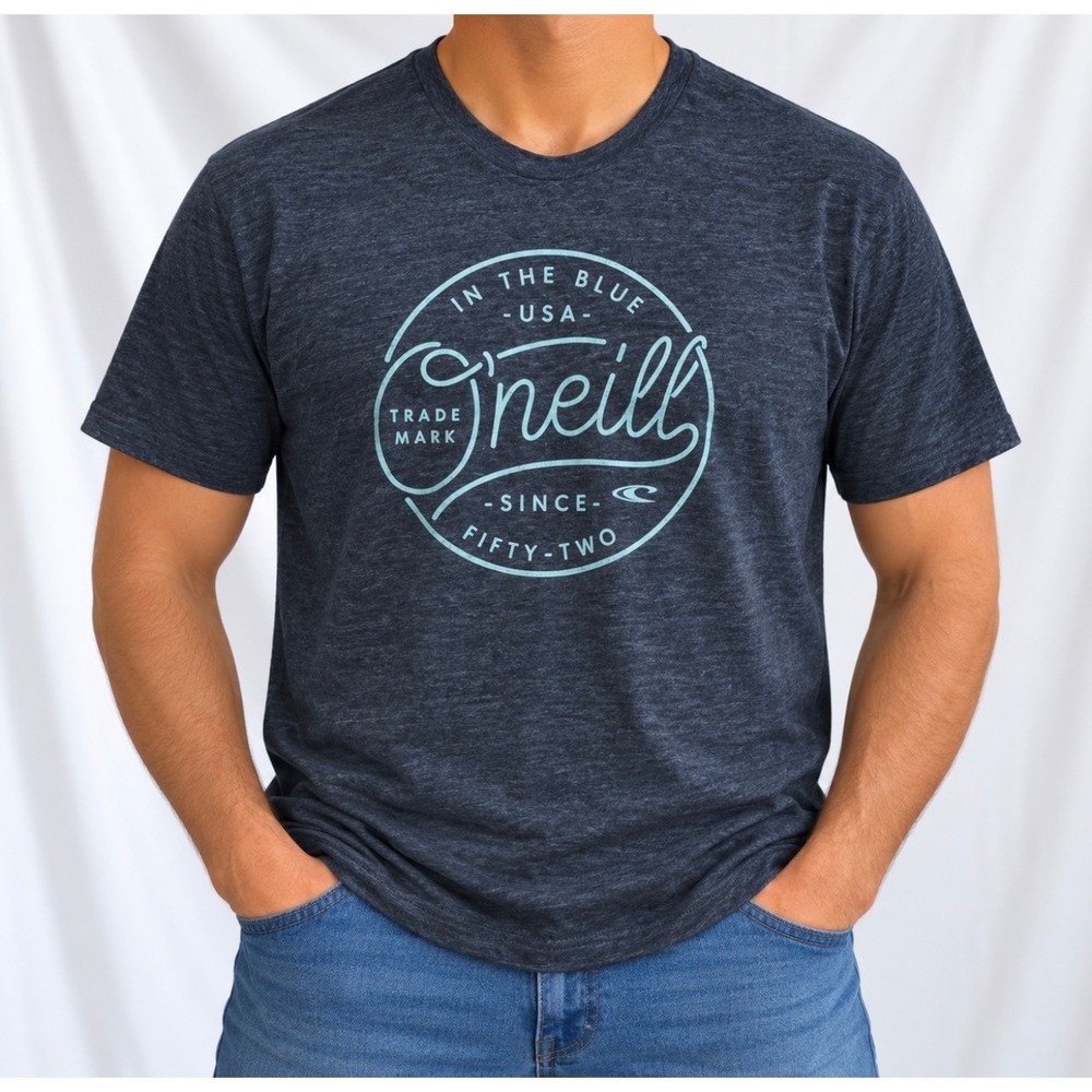 O'Neill Graphic Tee Size M Gray Good Short Sleeve Surf T-Shirt